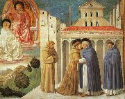 Benozzo Gozzoli The Meeting of Saint Francis and Saint Domenic Norge oil painting reproduction